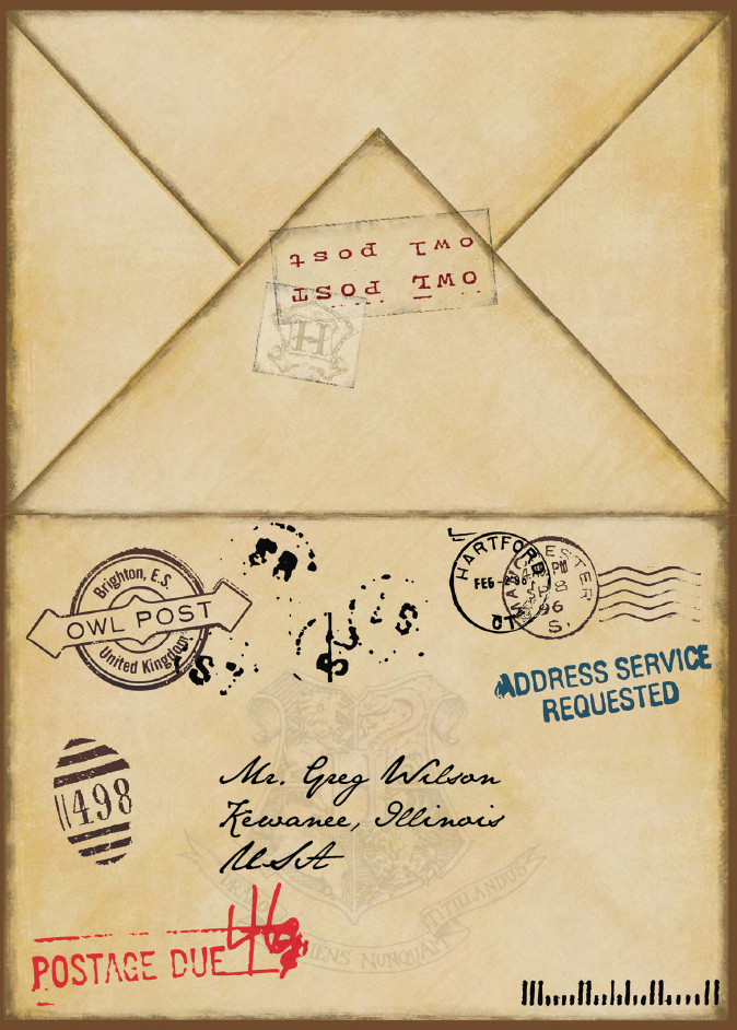 harry potter envelope clipart