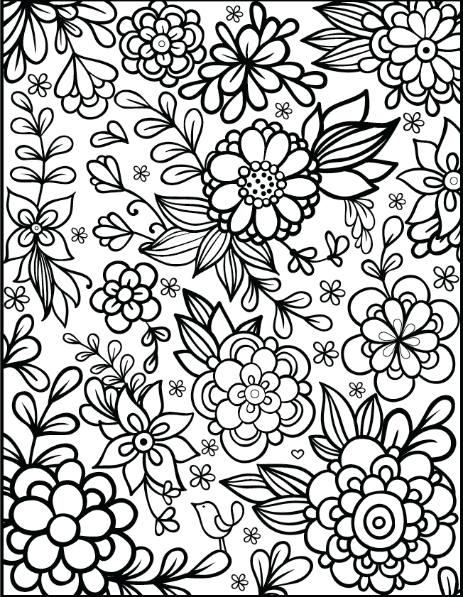 Cute 44+ Printable Pictures To Color Flowers  - Best 38+ Printable Pictures To Color Flowers  For Kids